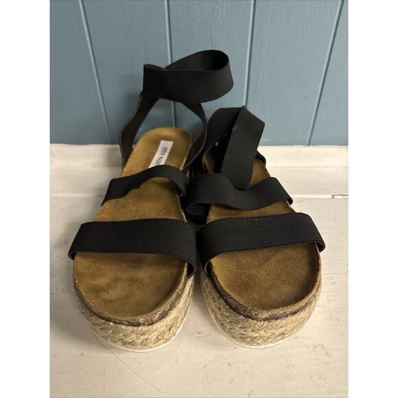 Steve Madden KIMMIE Women Elastic Strappy Platform chunky sandals shoes Size 10‎ - Picture 3 of 6